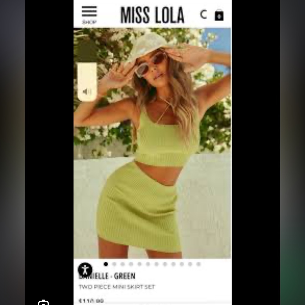 Miss Lola Danielle Skirt Set